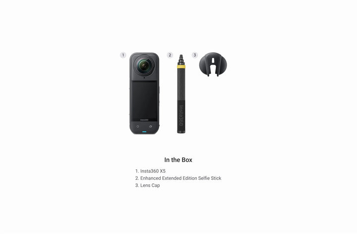 Insta360 X5 8K 72MP 360° Video Camera with Active HDR and AI - ACE Peripherals