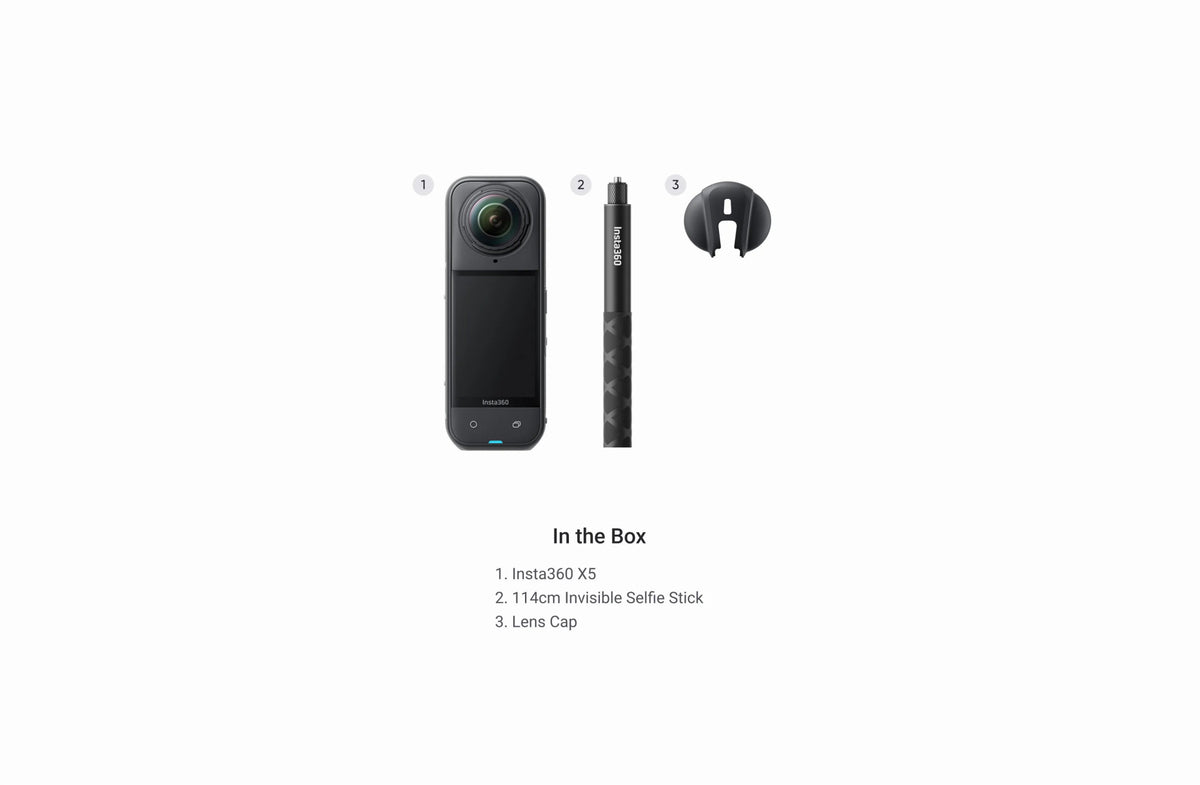 Insta360 X5 8K 72MP 360° Video Camera with Active HDR and AI - ACE Peripherals