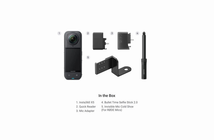 Insta360 X5 8K 72MP 360° Video Camera with Active HDR and AI - ACE Peripherals