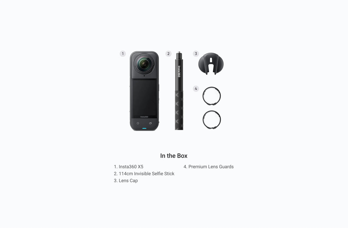 Insta360 X5 8K 72MP 360° Video Camera with Active HDR and AI - ACE Peripherals