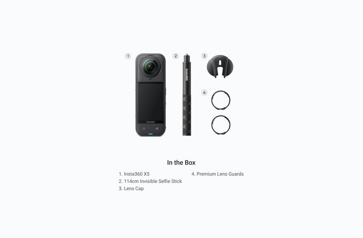 Insta360 X5 8K 72MP 360° Video Camera with Active HDR and AI - ACE Peripherals