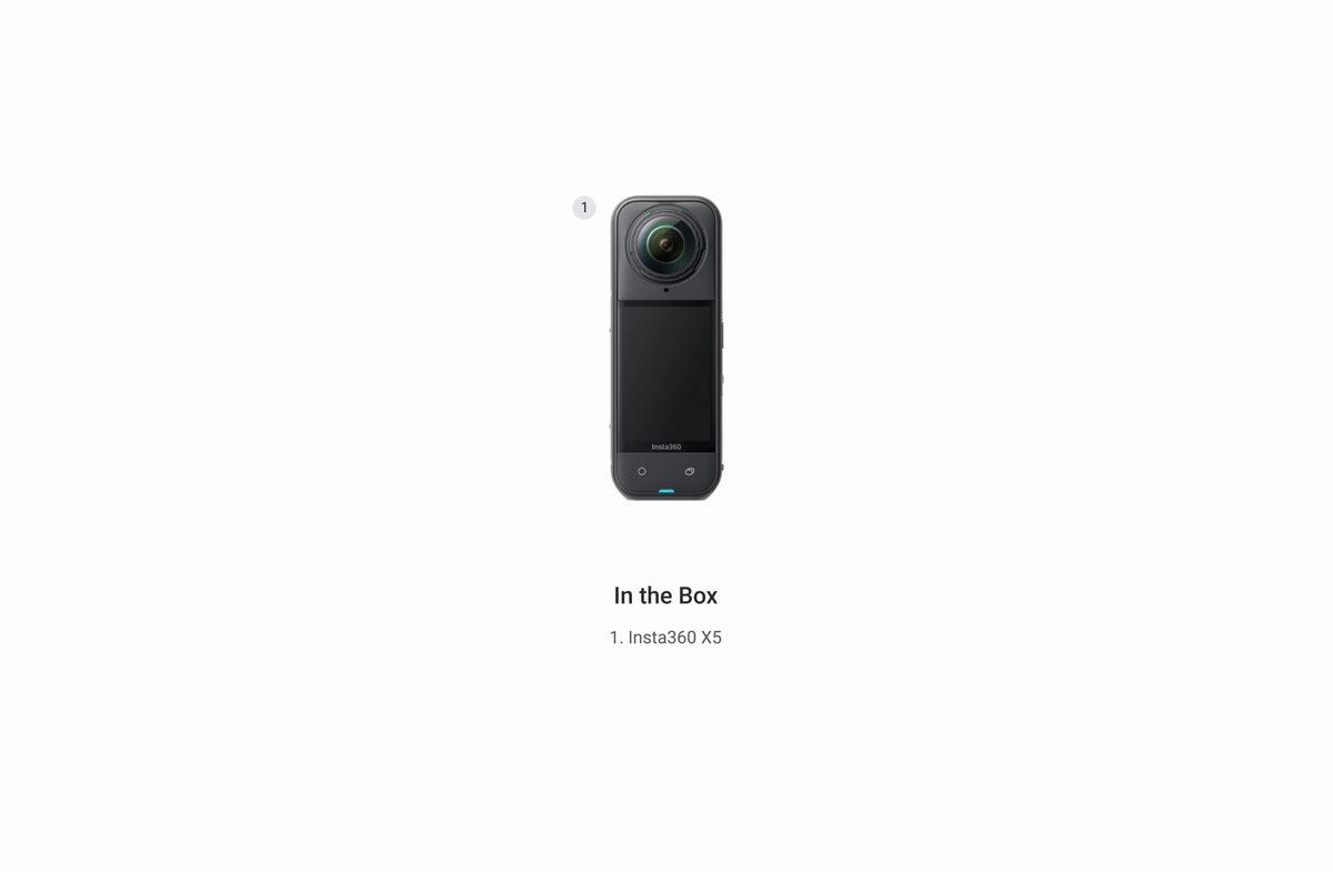 Insta360 X5 8K 72MP 360° Video Camera with Active HDR and AI - ACE Peripherals