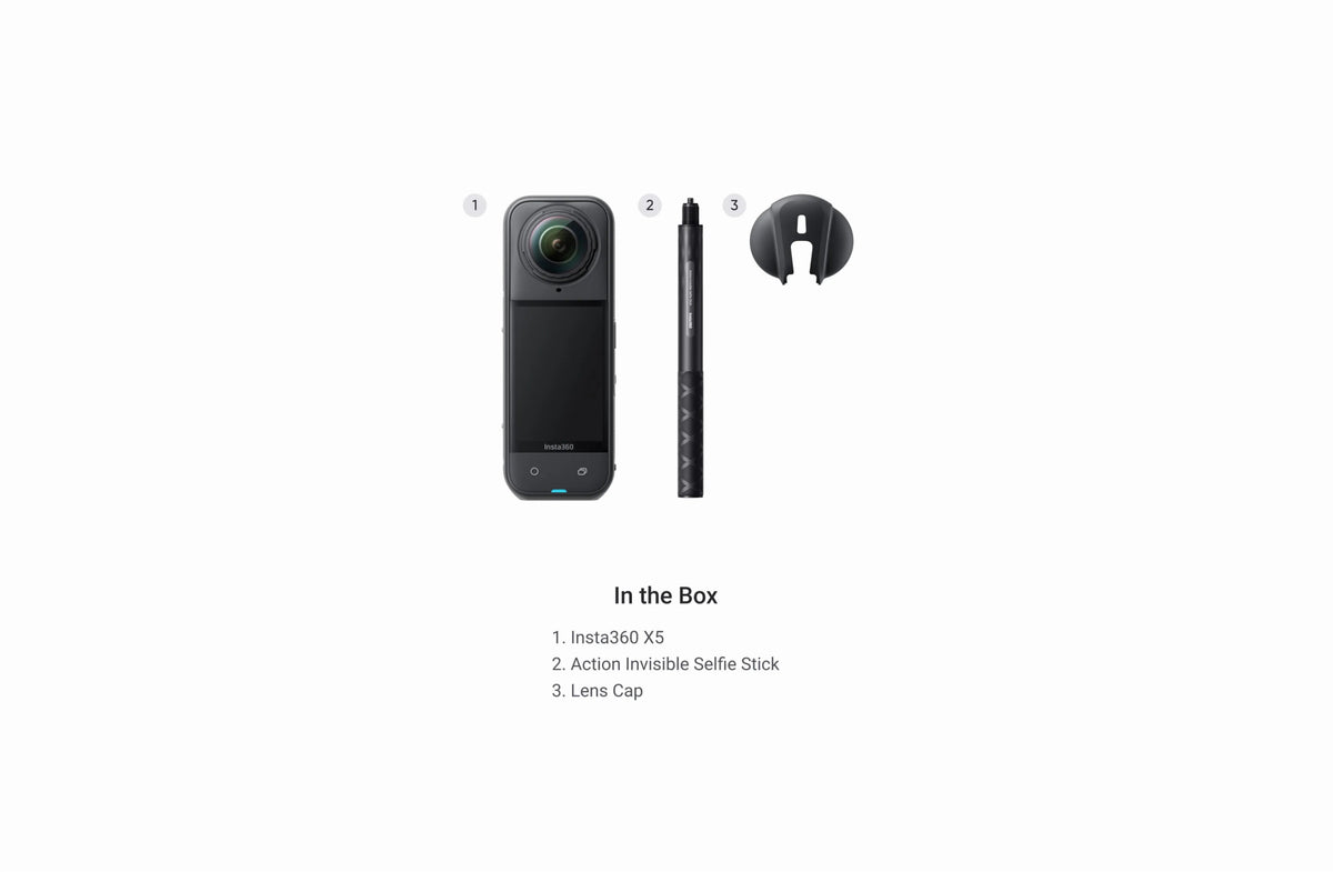 Insta360 X5 8K 72MP 360° Video Camera with Active HDR and AI - ACE Peripherals