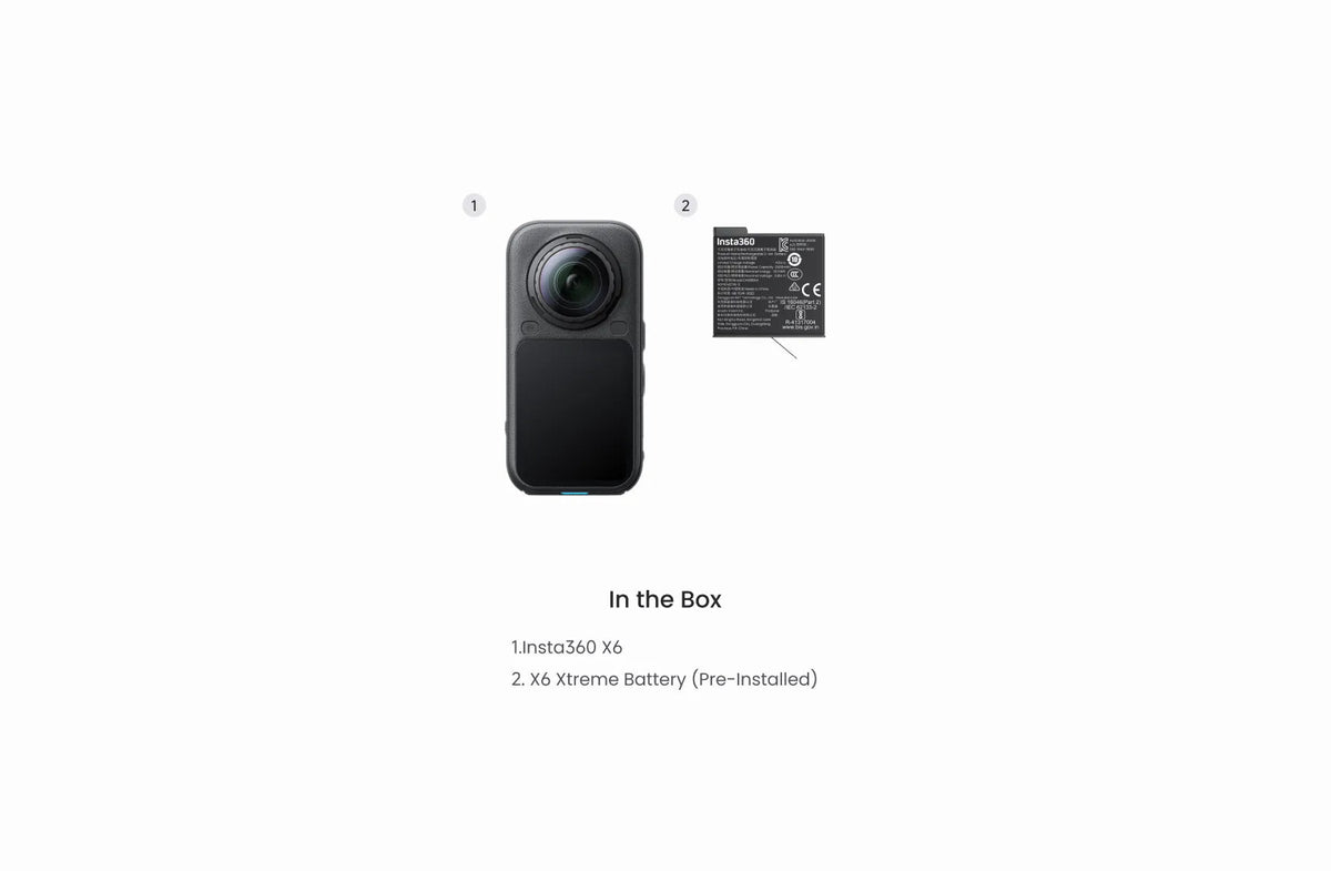 Insta360 X6 8K 360° Camera with 1-Inch Imaging and AI - ACE Peripherals