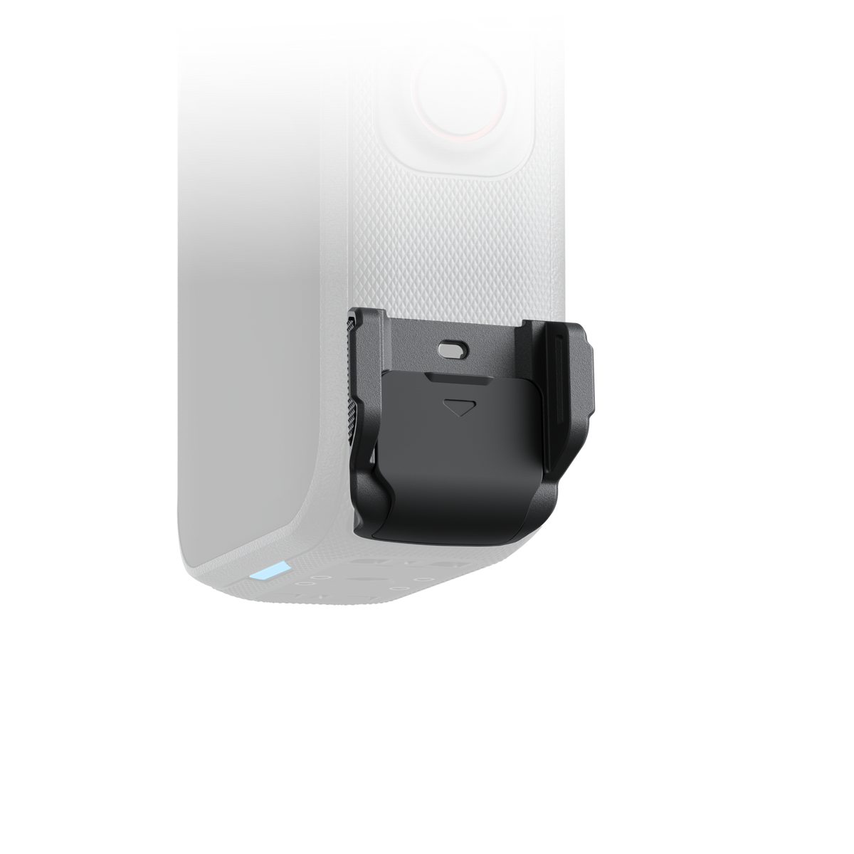 Insta360 X6 All-Weather USB Charging Cover cover shown on an illustrative X6 camera, camera sold separately