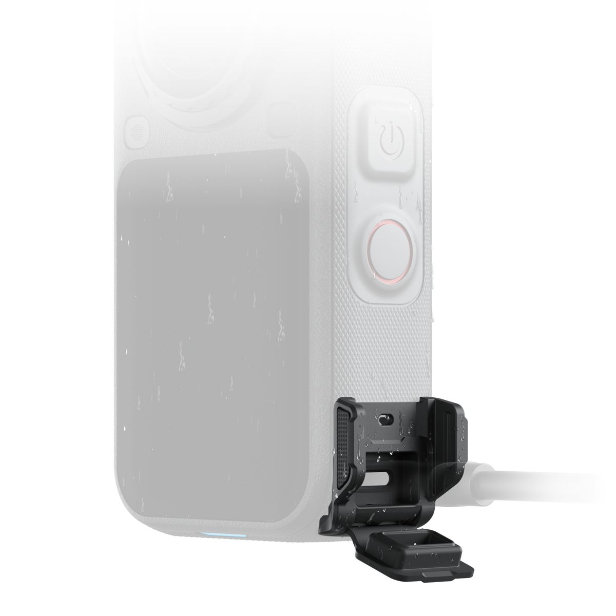 Insta360 X6 All-Weather USB Charging Cover open charging cover with a cable, camera and cable sold separately