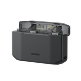 Insta360 X6 Fast Charge Case open charging case showing the battery compartments