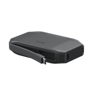 Insta360 X6 Fast Charge Case angled view of the closed case
