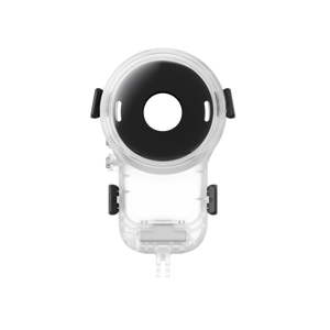 Insta360 X6 Invisible Dive Case Pro front view of the clear dive case