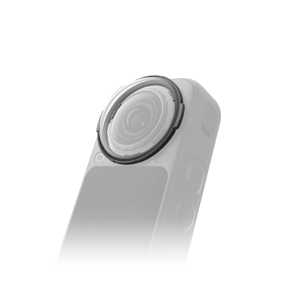 Insta360 X6 Premium Lens Guards fit illustration with camera
