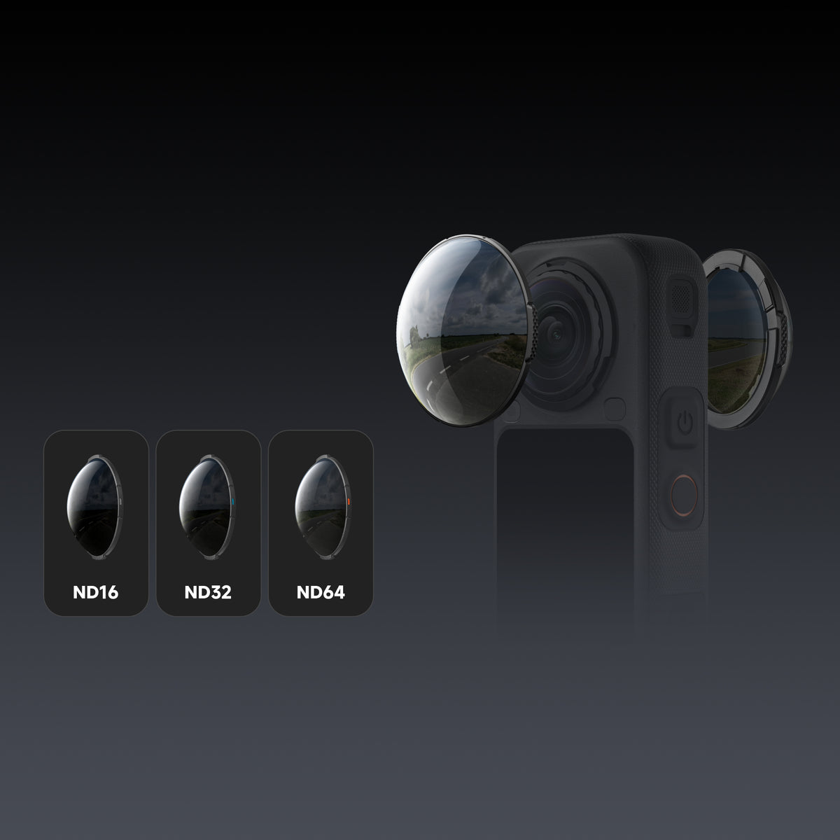 Insta360 X6 ND Filters density options comparison