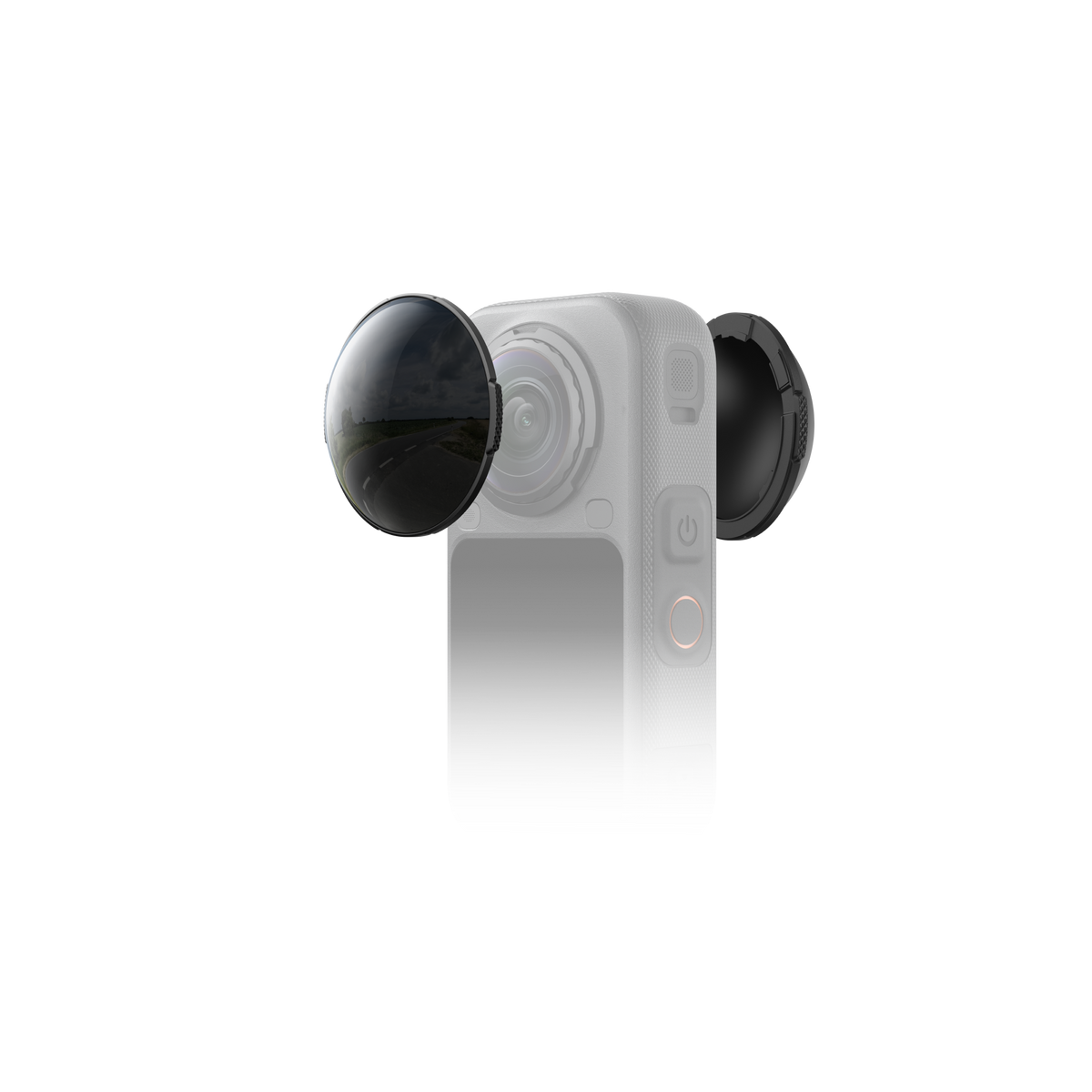 Insta360 X6 ND32 ND Filters fit illustration with camera