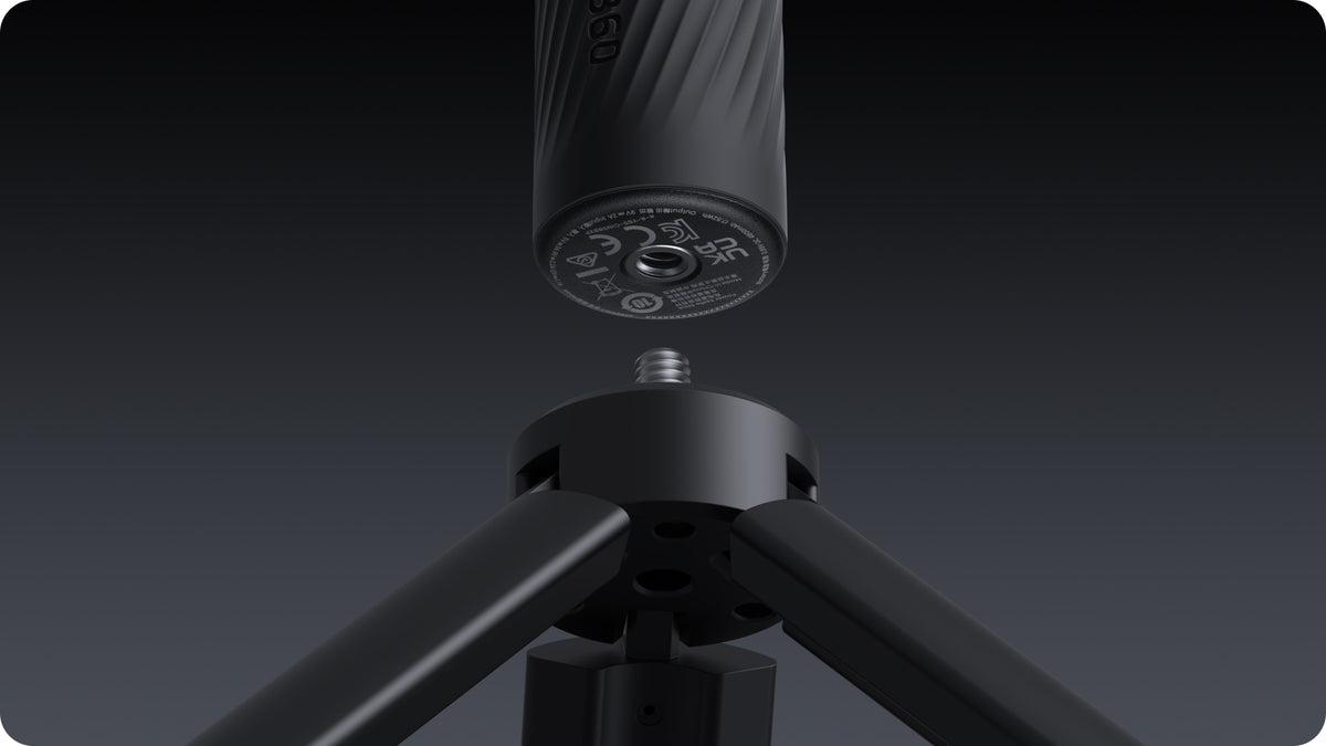 Insta360 X6 Power Selfie Stick bottom threaded tripod connection, tripod sold separately
