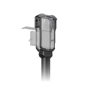 Insta360 X6 Protective Utility Frame illustrative side mounting arrangement, camera and mount sold separately