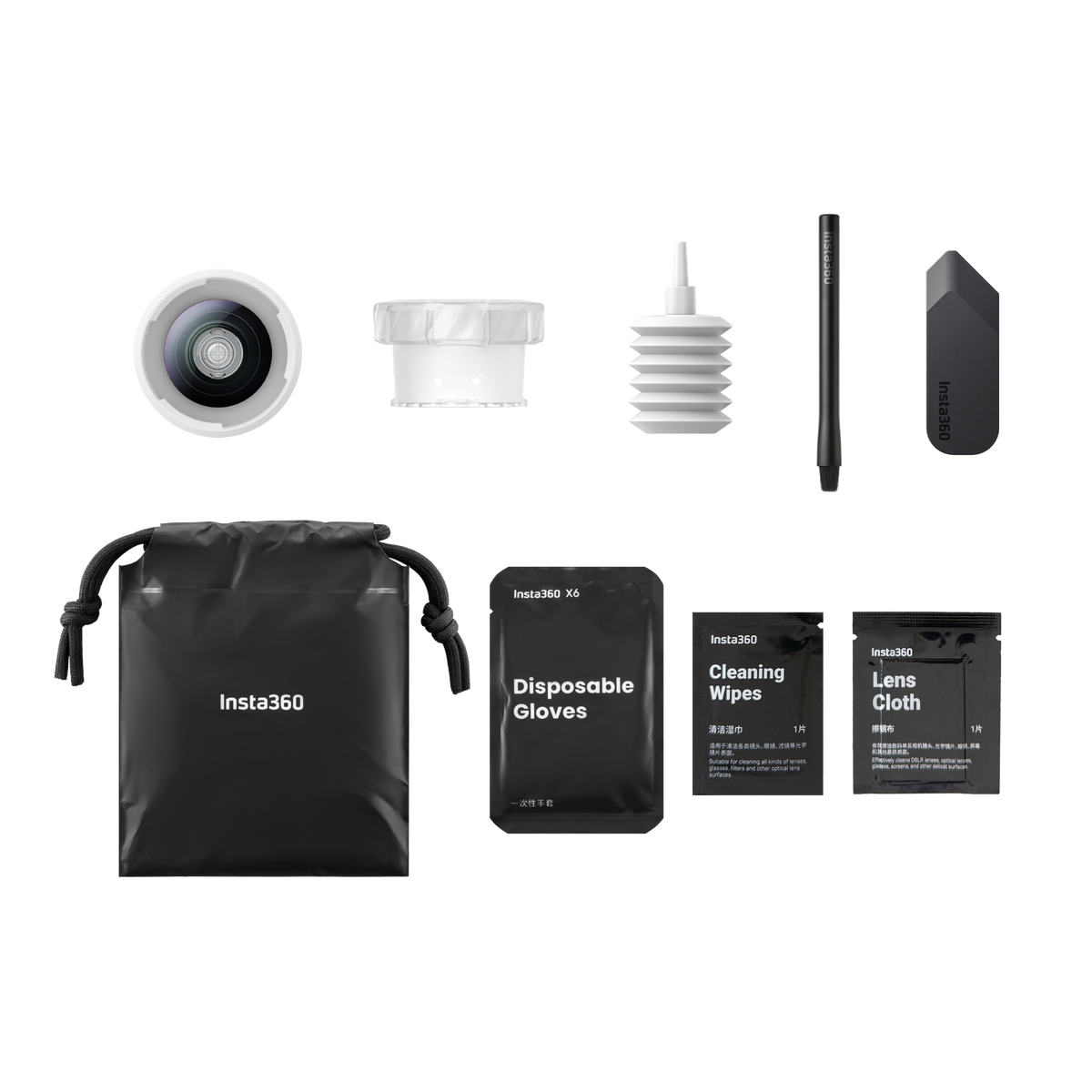 Insta360 X6 Replacement Lens Kit Single Lens pack contents and fitting equipment