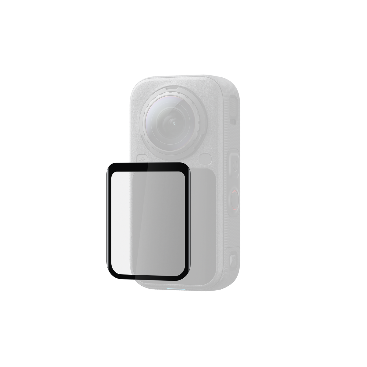 Insta360 X6 Screen Protector screen-fit illustration with camera