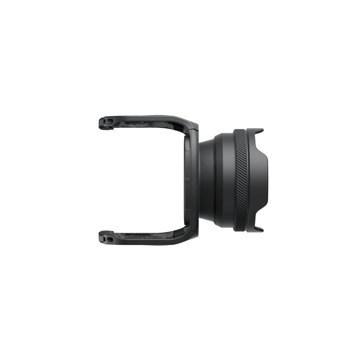 Side profile of the compact camera-specific lens