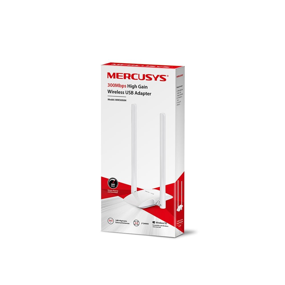 Mercusys MW300UH 300Mbps High Gain Wireless USB Adapter - ACE Peripherals
