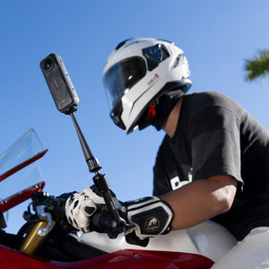Insta360 Motorcycle Magic Arm motorcycle mounted camera scene