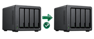 Illustration of compatible NAS migration assistance