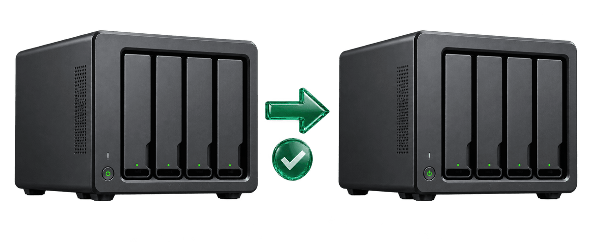 Illustration of NASCare compatible NAS migration assistance