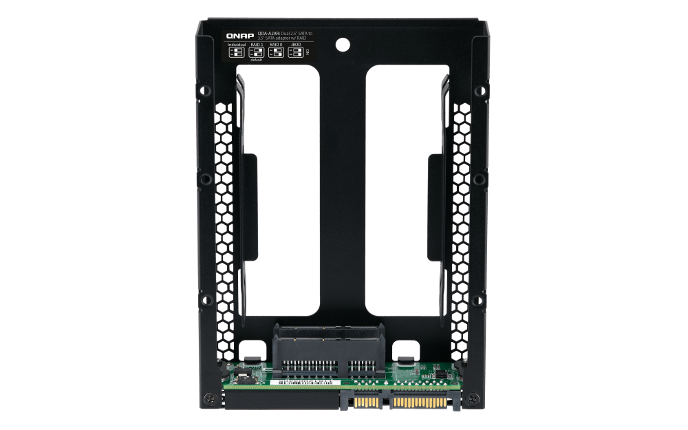 QNAP QDA - A2AR Two 2.5 - inch SATA Drives in 3.5 - inch SATA Drive Bay with RAID Support - ACE Peripherals