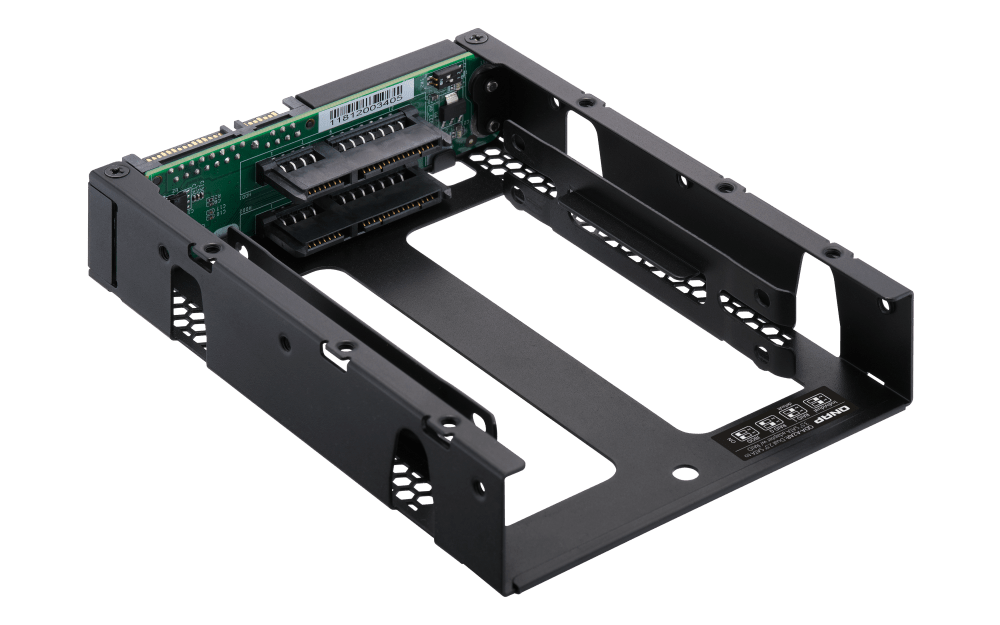 QNAP QDA - A2AR Two 2.5 - inch SATA Drives in 3.5 - inch SATA Drive Bay with RAID Support - ACE Peripherals