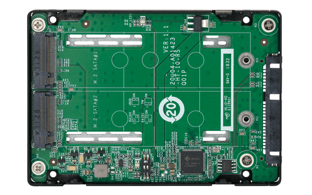 QNAP QDA - A2MAR Two M.2 SATA SSDs in 2.5 - inch SATA Drive Bay with RAID Support - ACE Peripherals