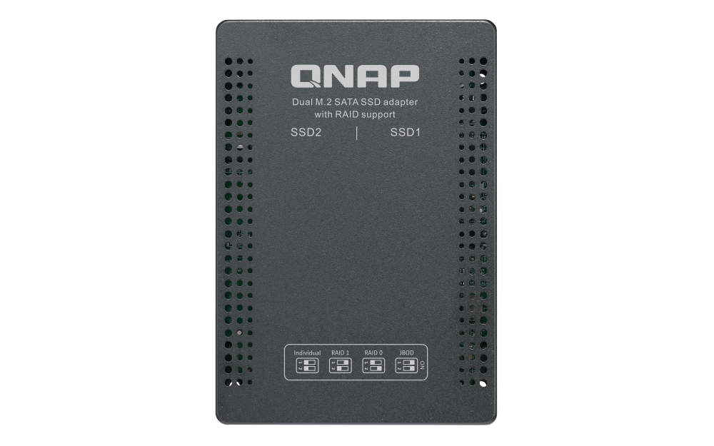 QNAP QDA - A2MAR Two M.2 SATA SSDs in 2.5 - inch SATA Drive Bay with RAID Support - ACE Peripherals