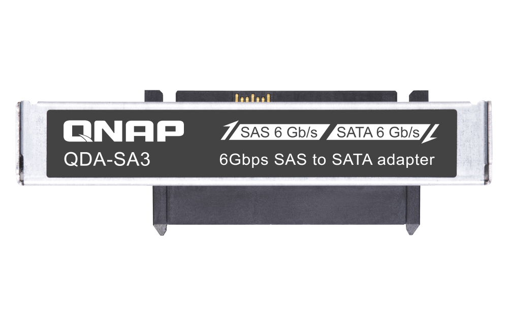 QNAP QDA - SA3 2.5 - inch 6Gbps SAS to SATA Drive Adapter - ACE Peripherals