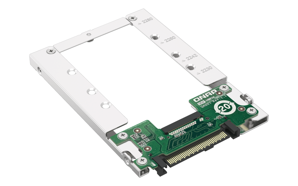 QNAP QDA - UMP4A M.2 PCIe NVMe SSD to 2.5 - inch U.2 SSD Adapter - ACE Peripherals
