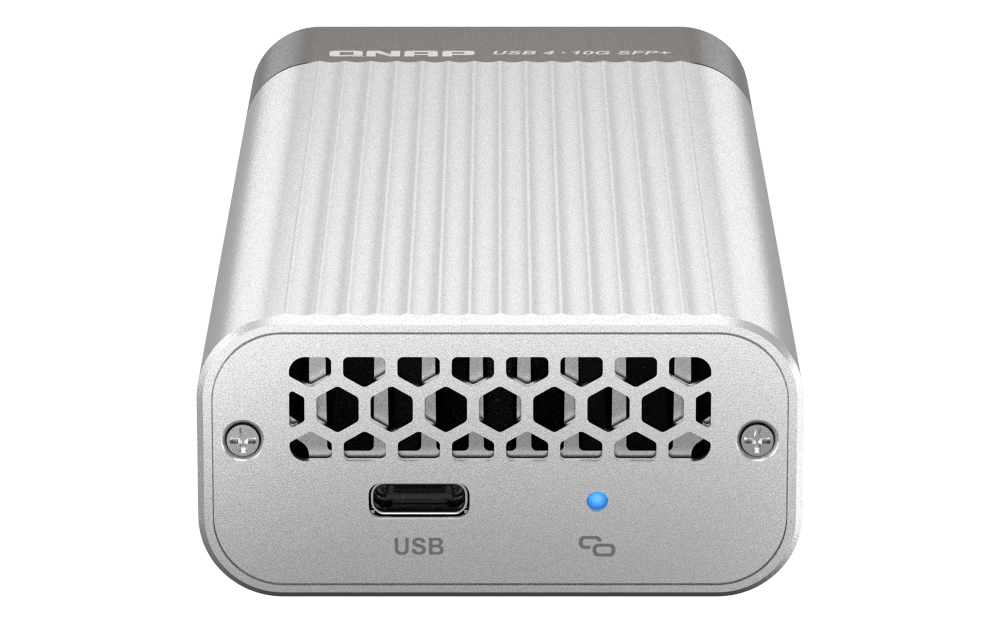 QNAP QNA - UC10G1SF USB - C Thunderbolt 10GbE SFP+ Network Ethernet Adapter - ACE Peripherals