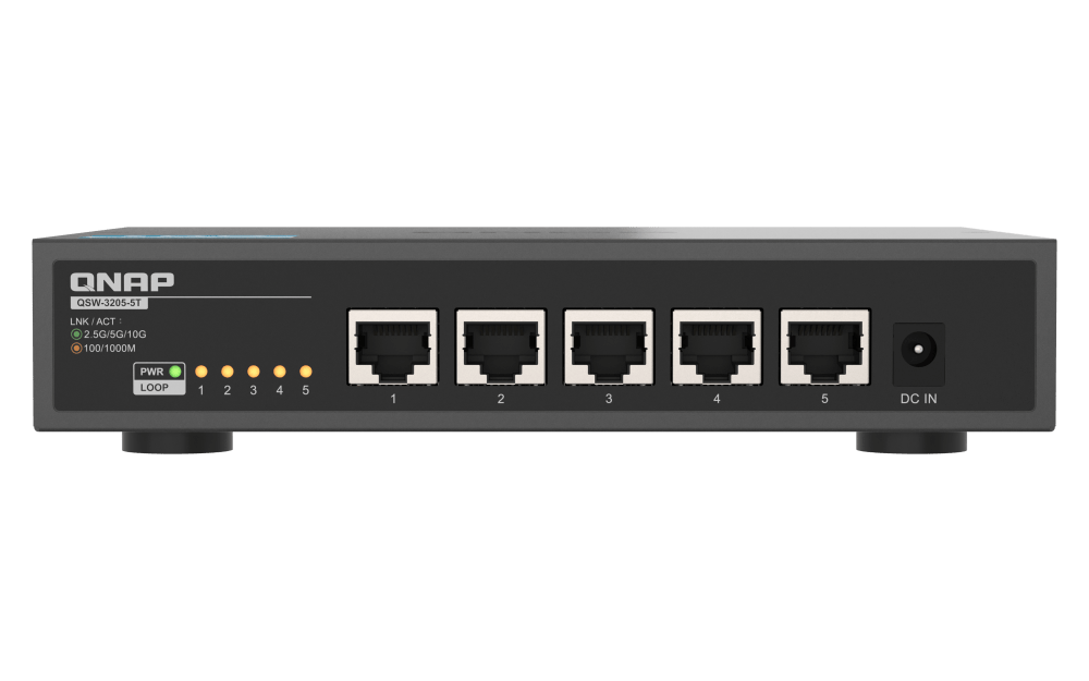 QNAP QSW - 3205 - 5T 5 - Port 10GbE Unmanaged Switch - ACE Peripherals