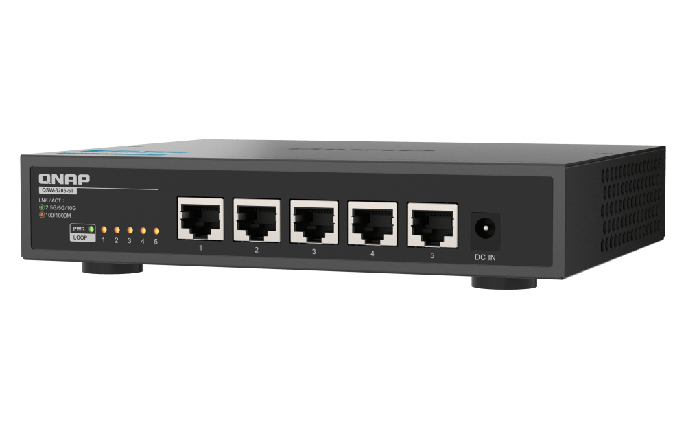 QNAP QSW - 3205 - 5T 5 - Port 10GbE Unmanaged Switch - ACE Peripherals