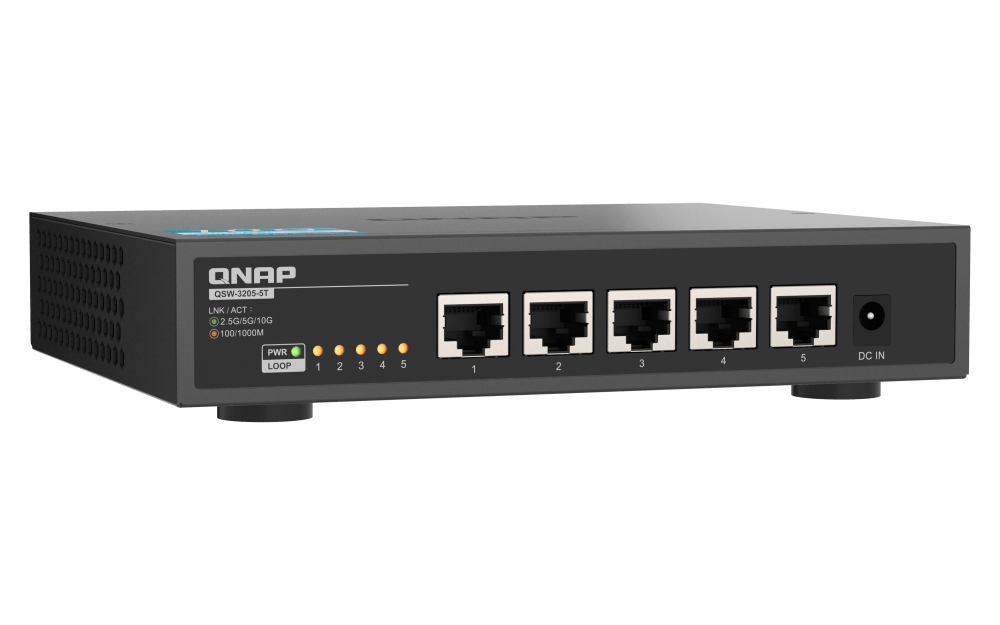 QNAP QSW - 3205 - 5T 5 - Port 10GbE Unmanaged Switch - ACE Peripherals