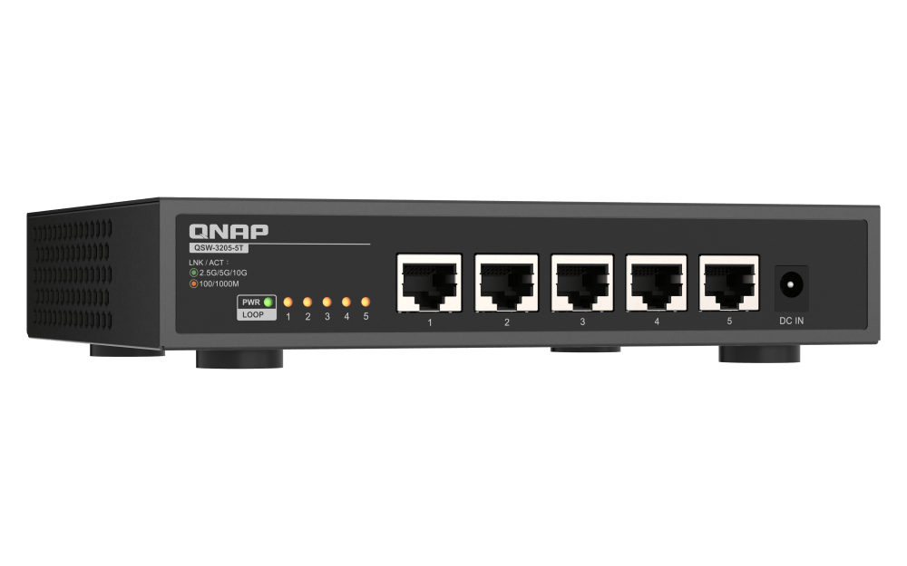 QNAP QSW - 3205 - 5T 5 - Port 10GbE Unmanaged Switch - ACE Peripherals