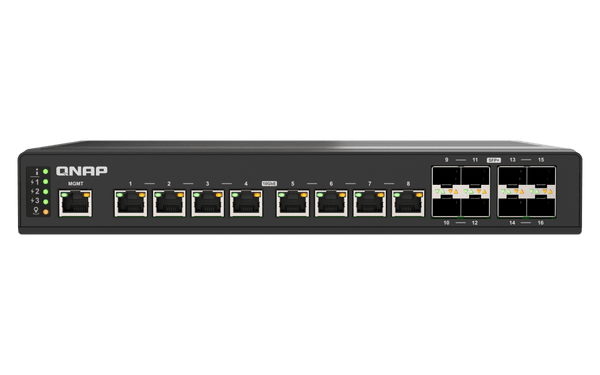 QNAP QSW - IM3216 - 8S8T 16 - Port 10GbE Industrial Managed Switch - ACE Peripherals