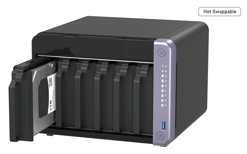 QNAP TS - 632X 6 - Bay 2.5GbE/10GbE Tower NAS - ACE Peripherals