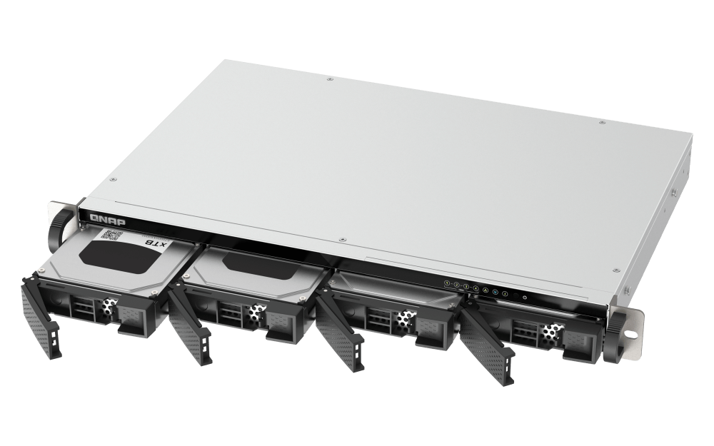 QNAP TS - h433eU 4 - Bay Compact 1U Short - Depth Rackmount NAS - ACE Peripherals