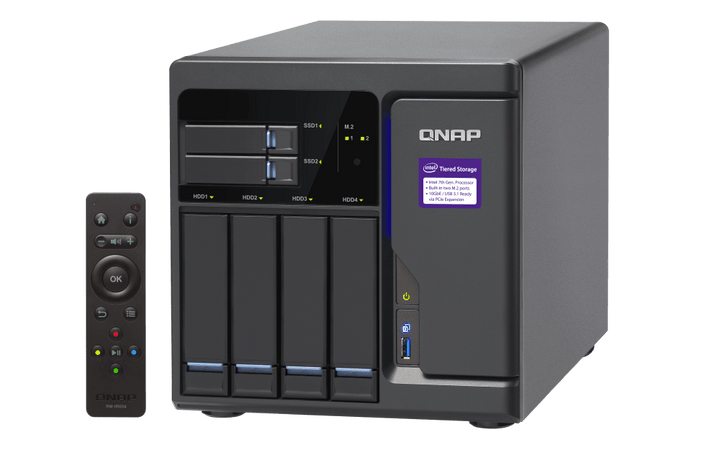 QNAP TVS - 682 6 - Bay NVMe SSD HDD HDMI Tower NAS - ACE Peripherals