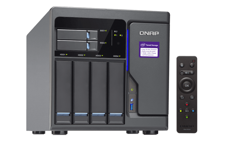 QNAP TVS - 682 6 - Bay NVMe SSD HDD HDMI Tower NAS - ACE Peripherals