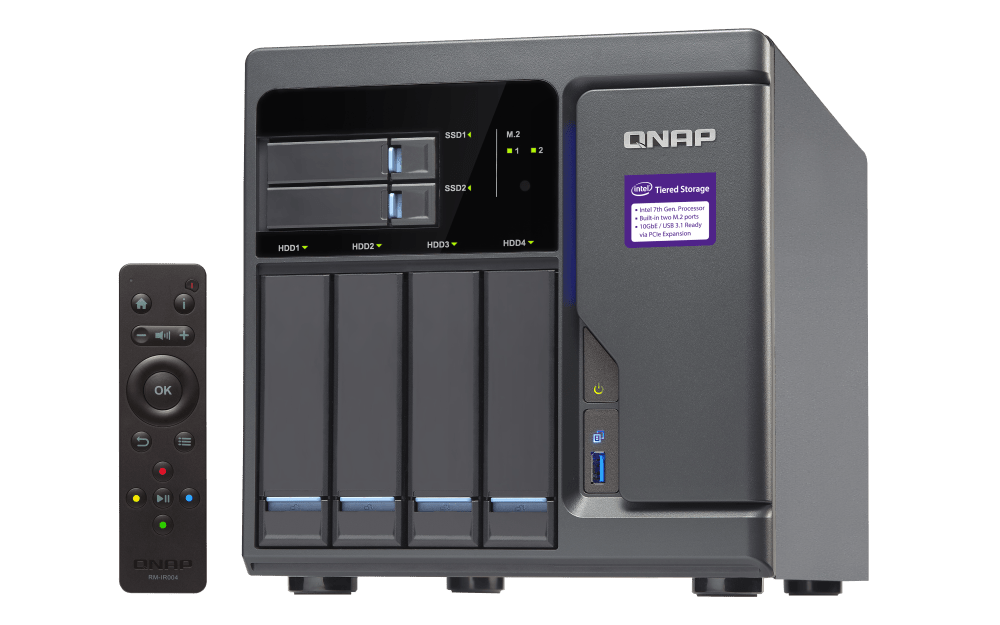 QNAP TVS - 682 6 - Bay NVMe SSD HDD HDMI Tower NAS - ACE Peripherals