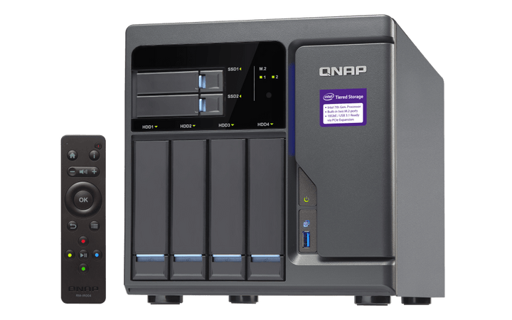 QNAP TVS - 682 6 - Bay NVMe SSD HDD HDMI Tower NAS - ACE Peripherals