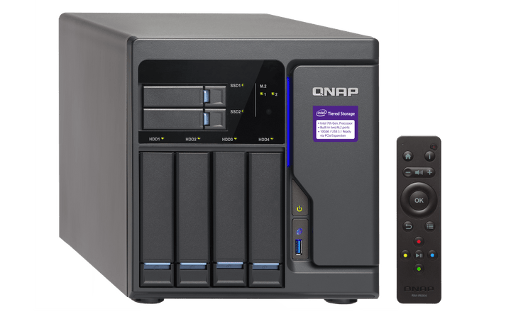 QNAP TVS - 682 6 - Bay NVMe SSD HDD HDMI Tower NAS - ACE Peripherals