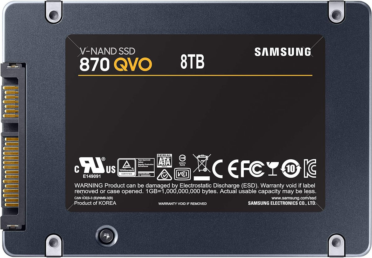 Samsung 870 EVO SATA 2.5-inch SSD, manufacturer product view