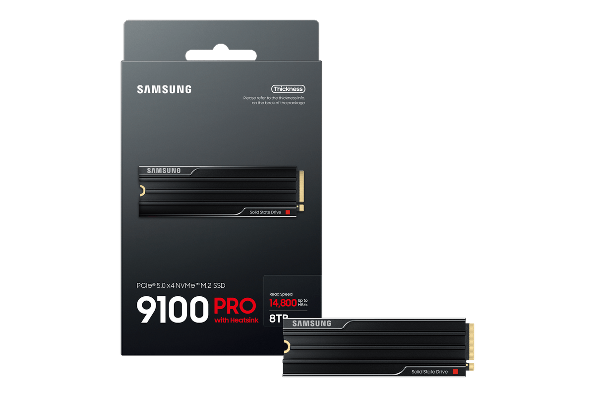 Samsung 9100 PRO with Heatsink PCIe 5.0 NVMe SSD - ACE Peripherals