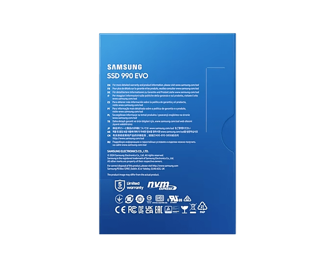 Samsung 990 EVO PCIe 4.0 NVMe M.2 SSD - ACE Peripherals