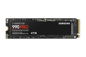 Samsung 990 PRO 4TB bare M.2 NVMe SSD front
