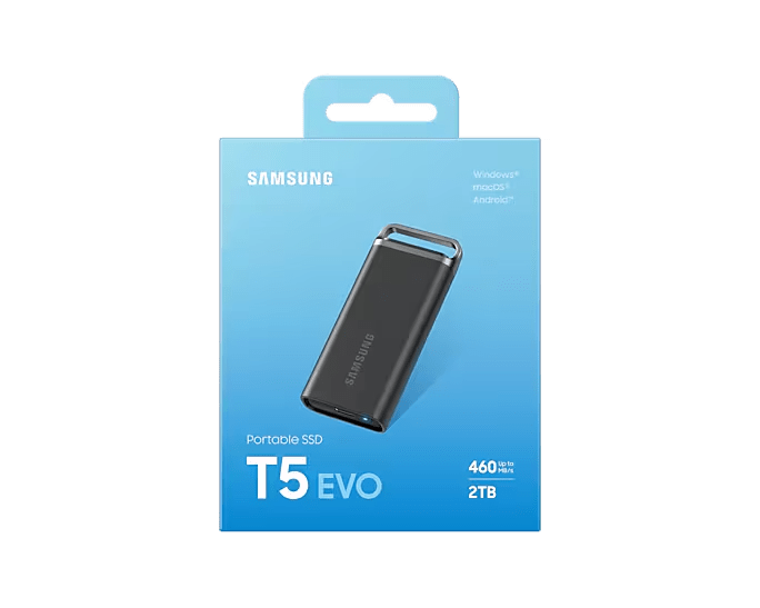 Samsung T5 EVO Portable SSD: 8TB Fast Transfer Speeds