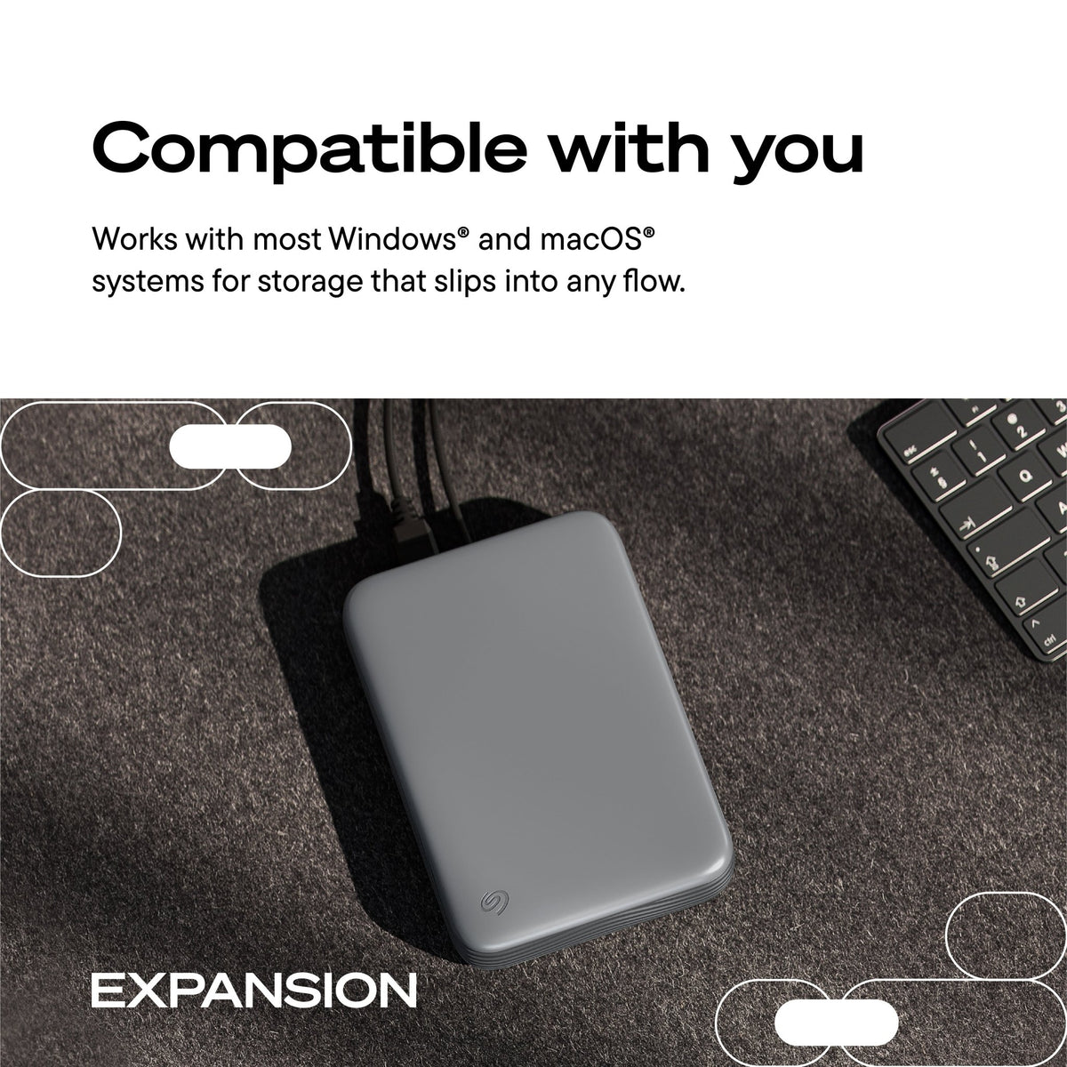 Seagate Expansion Desktop USB-C External Hard Drive - ACE Peripherals